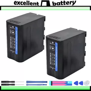 2x For Sony NP-F980 7.4V 10000mAh Extra Large Rechargeable Li-Ion Battery - Picture 1 of 6