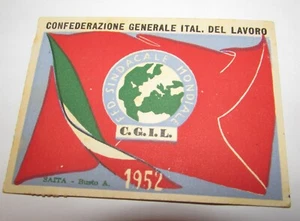 Tessera CGIL 1952 Livorno - Picture 1 of 2