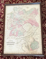 ANTIQUE MAP OF PRUSSIA AND GERMANY, CIRCA 1860s