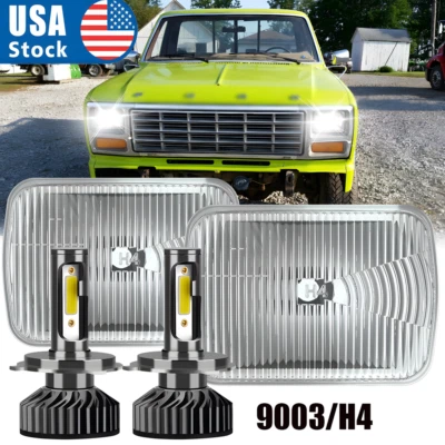 Faro LED DRL 2 piezas para Ford Bronco 79-86 F250/350 Super Duty F150 5x7" 7x6 Foto 1 de 4