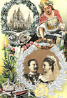 Beautiful Postcard Prince Kaiser Wilhelm Silver Wedding Princess Victoria 1906