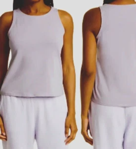 EILEEN FISHER $78 Traceable Cotton Jersey Round Neck Tank MISLI Lavender  XL NWT - Picture 1 of 4