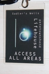 THE WHO PETE TOWNSHEND LIFEHOUSE COLLECTOR ALL AREAS ACCESS BACKSTAGE PASS ! - Foto 1 di 3