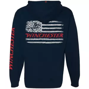 Winchester Pro - Felpa con cappuccio Grunge Winchester Flag da uomo pile in pile - Foto 1 di 19