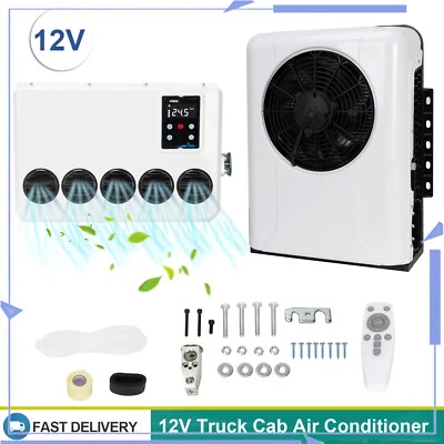 12000 BTU 12V Split AC Truck Cab Air Conditioner For Semi Trucks Bus RV Caravan Foto 1 de 4
