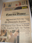 Lot of 4 Philly Area Newspapers O.J. Simpson Verdict Oct. 4, 1995 Full Papers