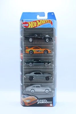 Paquete de 5 autos coleccionables Hot Wheels 2023 Rápido y Furioso Dodge Supra DB5 Mustang Foto 1 de 4