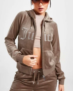 Juicy Couture Hoodie Acorn Brown-Authentic-Medium GREAT OFFER £22 Free Delivery - Picture 1 of 4
