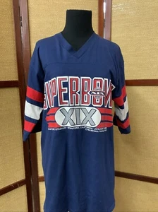 1980s SUPERBOWL - VINTAGE SUPERBOWL XIX - M T-SHIRT - STANFORD, STADIUM - Picture 1 of 6