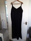 Ladies Strappy Black Dress Size 20,  With Some Sparkle M&S Portfolio