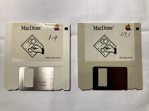 Vintage Macintosh MacDraw 690-6002-A, V 1.9, 1985, 690-5014-C 1.9.1 - 2 Disks - Picture 1 of 2