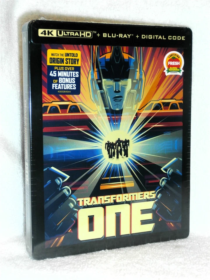 Transformers One (4K/Blu-ray 2024 STEELBOOK) Chris Hemsworth origin story action - Image 1 of 4