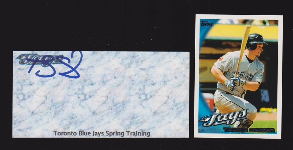 Travis Snider ( Debut 2008 ) TOR PIT BALT KC SIGNED AUTOGRAPH AUTO 3x5 INDEX COA - Image 1 of 1