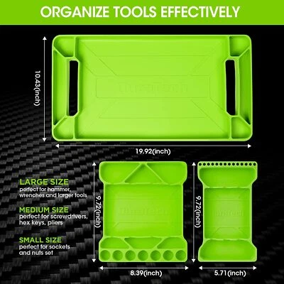 DURATECH 3-pack Flexible Tool Tray Silicone Tool Holder for Mechanics Storage - Image 1 of 4