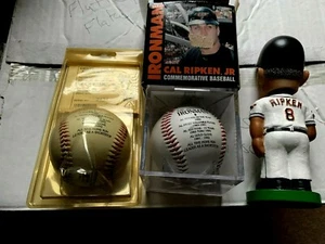 2 Ironman Cal Ripken Jr Commemorative Baseballs - 2131 - Bobble Head - Picture 1 of 6