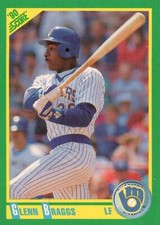 1990 Score # 105  Glenn Braggs Milwaukee Brewers