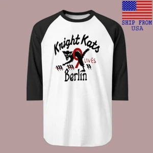 Knight Kats Berlin Men's Raglan Black Size S-2XL - Picture 1 of 1