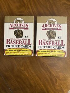 1991 topps archives 1953 boxes. 2 Box Lot. 