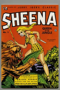 JERRY IGER'S CLASSIC SHEENA QUEEN OF THE JUNGLE #1  DAVE STEVENS' SHEENA AD NM - Picture 1 of 2