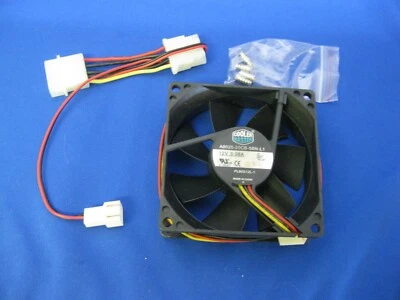 COOLER MASTER SILENT FAN A8025-20CB-5BN-L1 - PL80S12L-1  NEW - Image 1 of 3