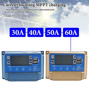 30A-60A MPPT Bluetooth APP Solar Charge Controller Charger for 12V-60V LiFePO4 Battery - Picture 1 of 32