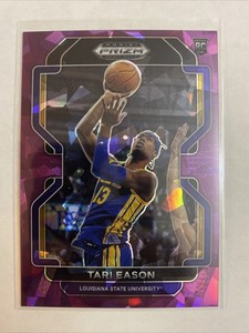 2022 Prizm Draft Picks Purple Cracked Ice Tari Eason # /149 Houston Rockets LSU