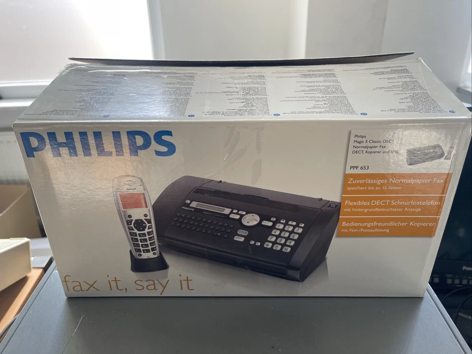 PHILIPS PPF-653 Magic 5 Classic DECT FAXGERÄT FAX RARITÄT NEU 2J GARANTIE - Bild 1 von 4