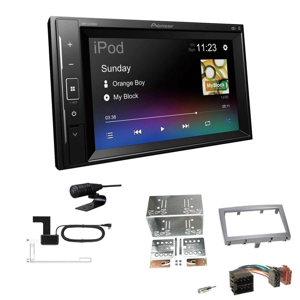 Pioneer Autoradio Bluetooth DAB USB für Porsche Boxster 2004-2009 vulkangrau - Bild 1 von 4