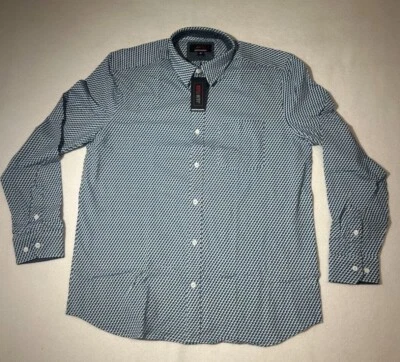 Johnston & Murphy Flex Shirt Men Long Sleeve Casual Purple Blue Green M L XL XXL - Image 1 of 4