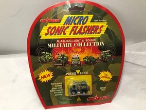 Vintage 1989 Majorette Micro Sonic Flashers Military #1317 Máquina Nueva - Imagen 1 de 2