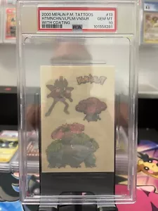 2000 PSA 10 Gem Mint Pokemon Venusaur/Hitmchn/Vile #13 Merlin Tattoo w/coating - Picture 1 of 1