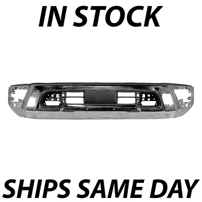 NEW Chrome Steel Front Bumper Face Bar for 2020-2024 Nissan Titan SV SL Platinum - Image 1 of 4