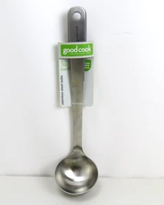 NEW Bradshaw Good Cook GoodCook Gourmet Thick Stainless Steel Ladle Soft Grip - Picture 1 of 7