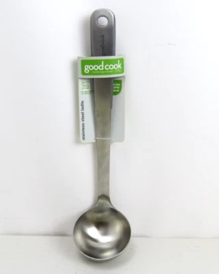 NEW Bradshaw Good Cook GoodCook Gourmet Thick Stainless Steel Ladle Soft Grip - Image 1 of 4