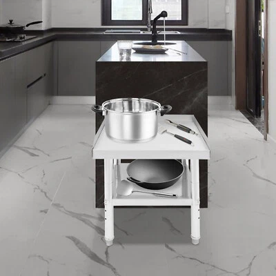 Mesa de preparação de trabalho de cozinha comercial com backsplash mesa de preparação de aço inoxidável - Imagem 1 de 4