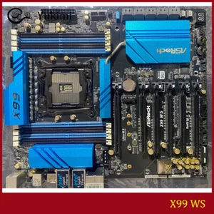 FOR ASROCK X99 WS DDR4*4 128GB LGA 2011-3 EATX Motherboard Test OK - Picture 1 of 9