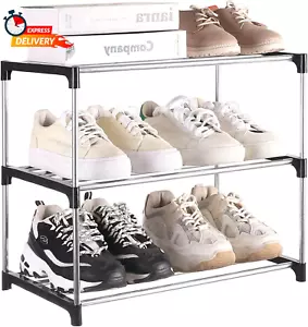 Small Shoe Rack, Narrow Stackable Shoe Shelf Organizer for Entryway, Doorway and - Picture 1 of 12