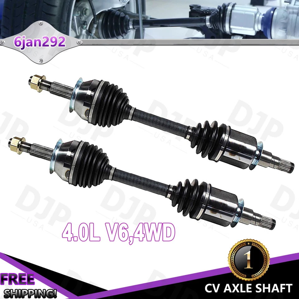 Par de ejes delanteros CV para Nissan Frontier 2005-19 2005-12 Pathfinder 4,0 L V6 Foto 1 de 4