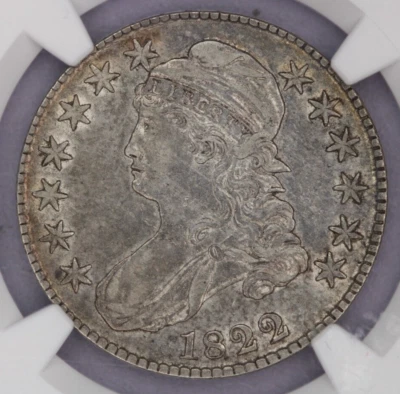 1822-P 1822 Capped Bust Half Dollar 50c NGC - XF40 EF40 Flashy! Luster of an AU - Image 1 of 3