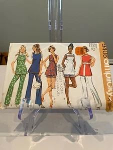 VINTAGE 1971 SIMPLICITY 9408 MISSES' TUNIC & PANTS IN TWO LENGTHS SIZE 8 - Picture 1 of 2