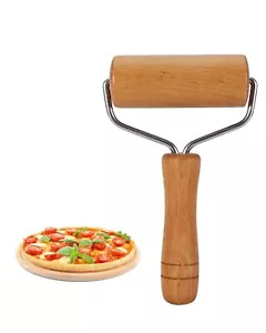 Wooden Rolling Pin Pizza Dough Roller for Pastry Tortilla Pizza Cookie Dumpling - Picture 1 of 5