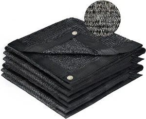 90% Sunblock Shade Cloth Taped Edge with Grommets UV Resistant Shade Net 10x10ft - Picture 1 of 6