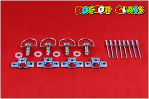D RING RIVET DZUS FASTENERS X 4 KIT (SHAFT LENGTH 19MM) - Picture 1 of 6