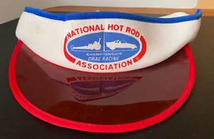 Vintage 1960s 70s NHRA Visor Hat Cap NOS NEW Original National Hot Rod car Racin - Picture 1 of 11