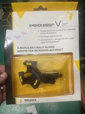 Trophy Ridge Whisker Biscuit V Rest - Right Hand - Black - ARE101 - Image 1 of 2