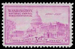 US #0992 MNH 1950 National Capital Sesquicentennial United States Capitol - Picture 1 of 1