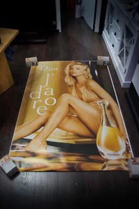 DIOR CHARLIZE THERON H Large French Vintage Advertising Fashion Poster Original - Picture 1 of 7
