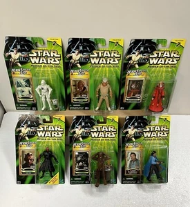 2000 Star Wars POTJ LOT 6:MON CALAMARI,K-3PO AMILDALA,LANDO,CHEWBACCA,DARTH MAUL - Picture 1 of 5