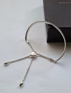 Nuevo Pulsera Monica Vinader Cadena Fiji Pulsera Amistad - Imagen 1 de 7