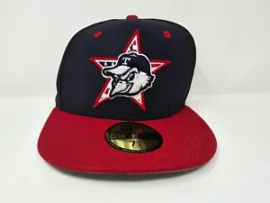 Men's New Era Navy Toledo Mud Hens 59FIFTY Fitted Hat July 4th Edition 7 3/4 NEW - Picture 1 of 9